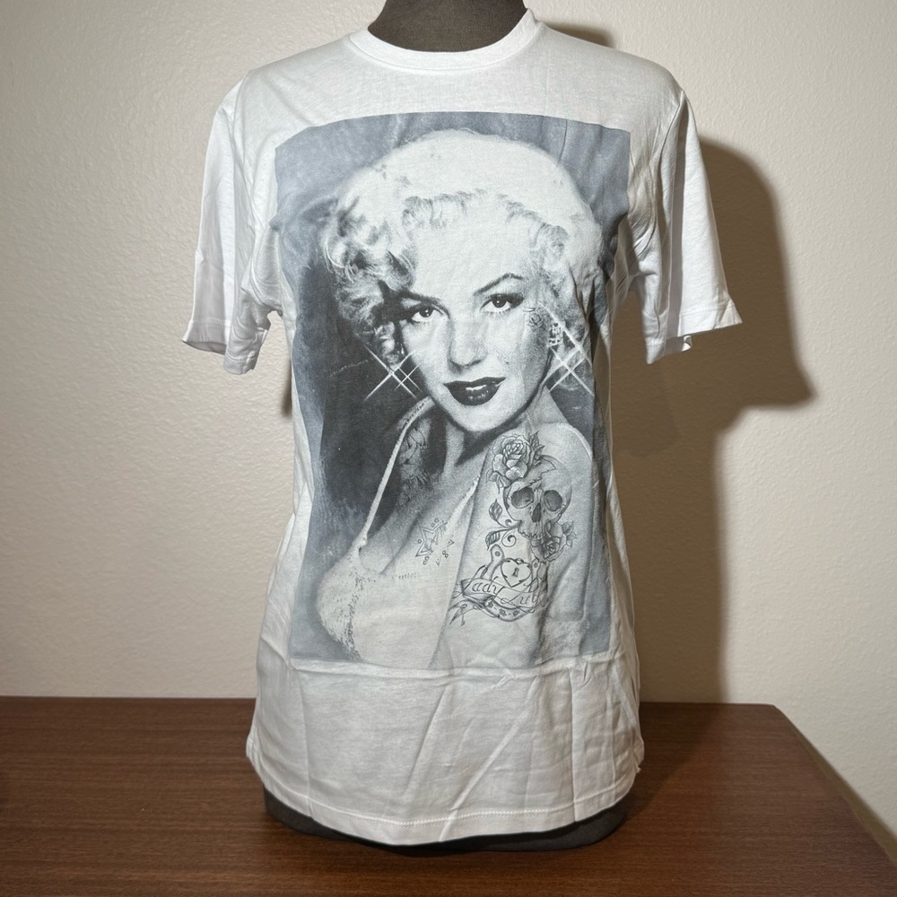 Topless California Marilyn Monroe with Tatoo Women's Top